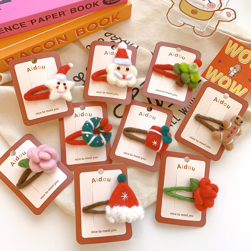 クリスマス★髪飾り★まとめ髪用★ヘアアクセサリー★ヘアピン★子供用★韓国風