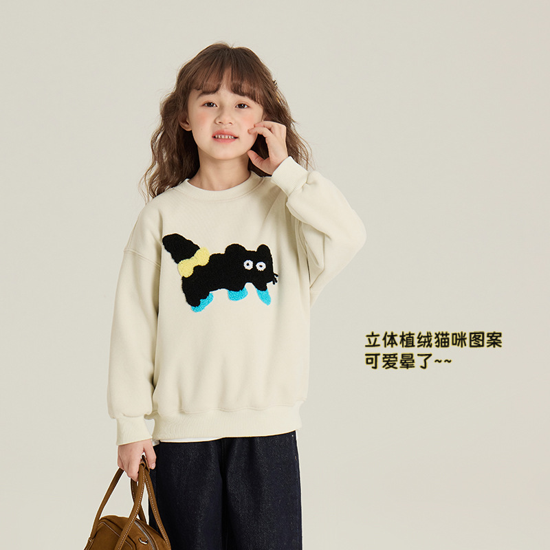 2024★秋冬新作★韓国風子供服★トレーナー★裏起毛★90cm〜160cm