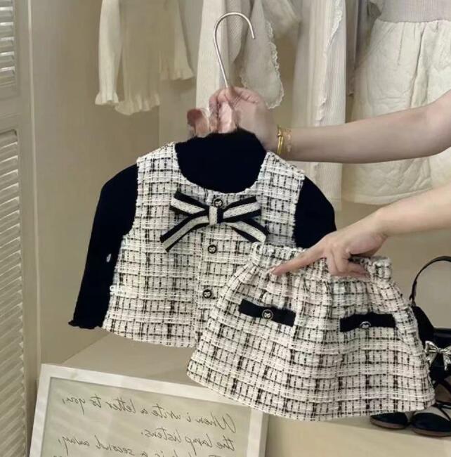 「2024」子供服★Tシャツ+ベスト+スカート★セットアップ★韓国風子供服★80cm〜140cm