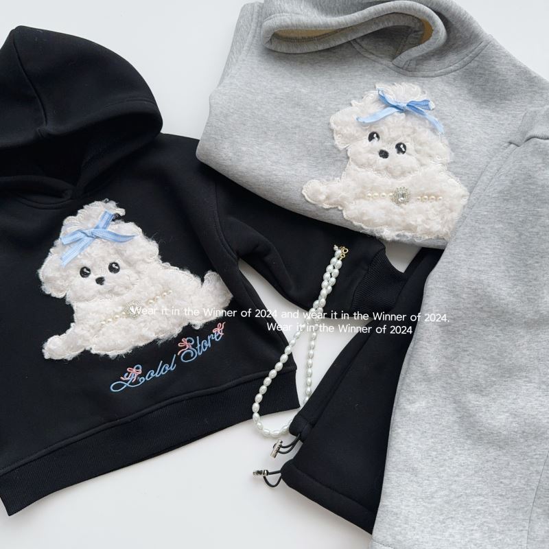 2024★秋冬新作★韓国風ベビー服★厚手★トップス+ズボン★90cm〜150cm 2色