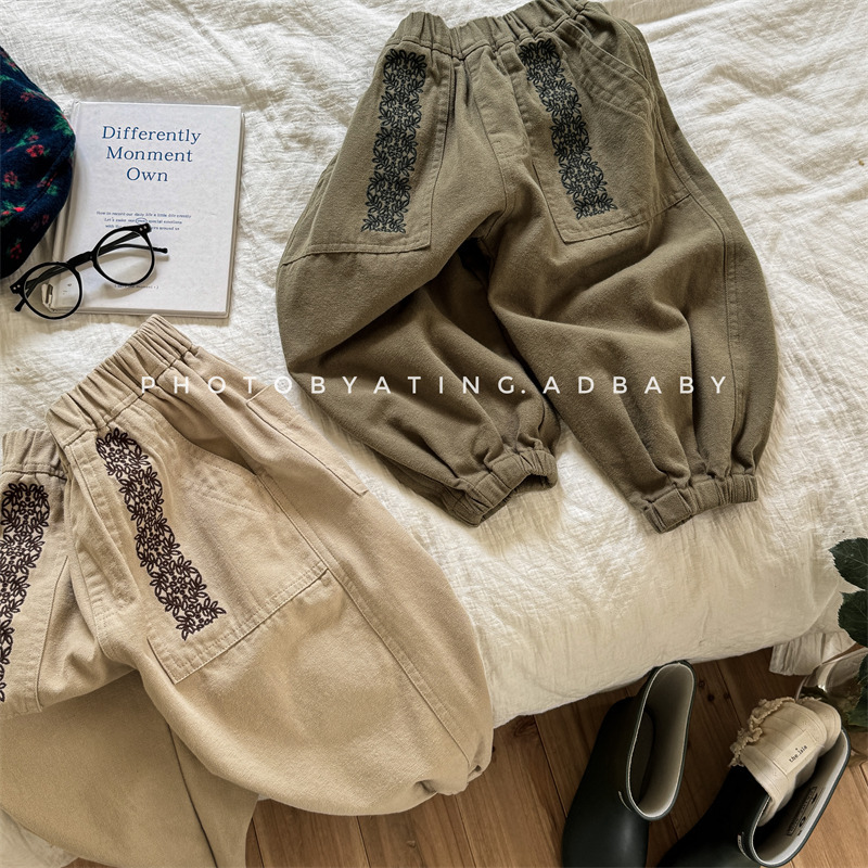 2024★春秋新作★韓国風子供服★ズボン★80cm〜130cm 2色