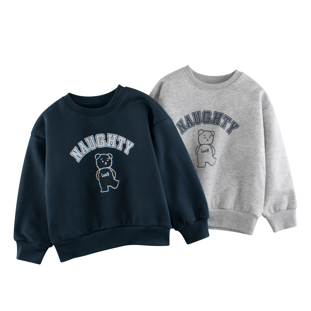 2024★秋冬新作★韓国風子供服★トレーナー★裏起毛★90cm〜140cm 2色