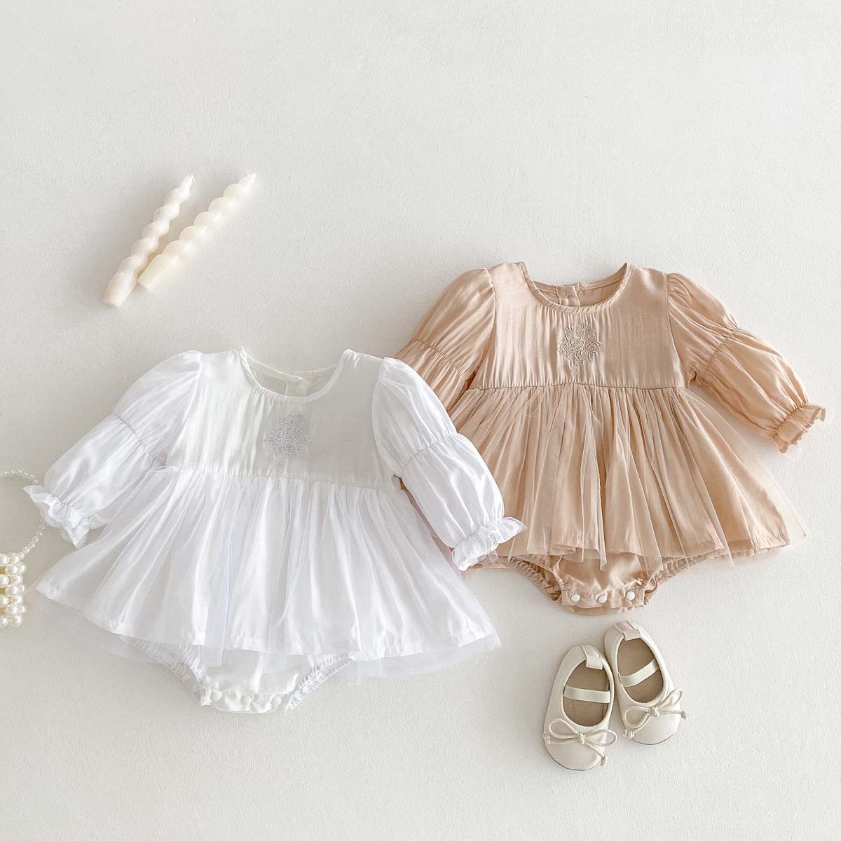 2025春新作★ベビー服　ロンパース★66cm〜90cm 2色