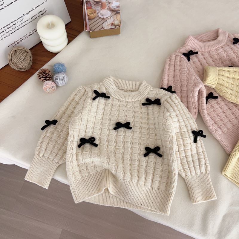 「2024」子供服★トップス★ニット★セーター★韓国風子供服★3色90cm〜130cm