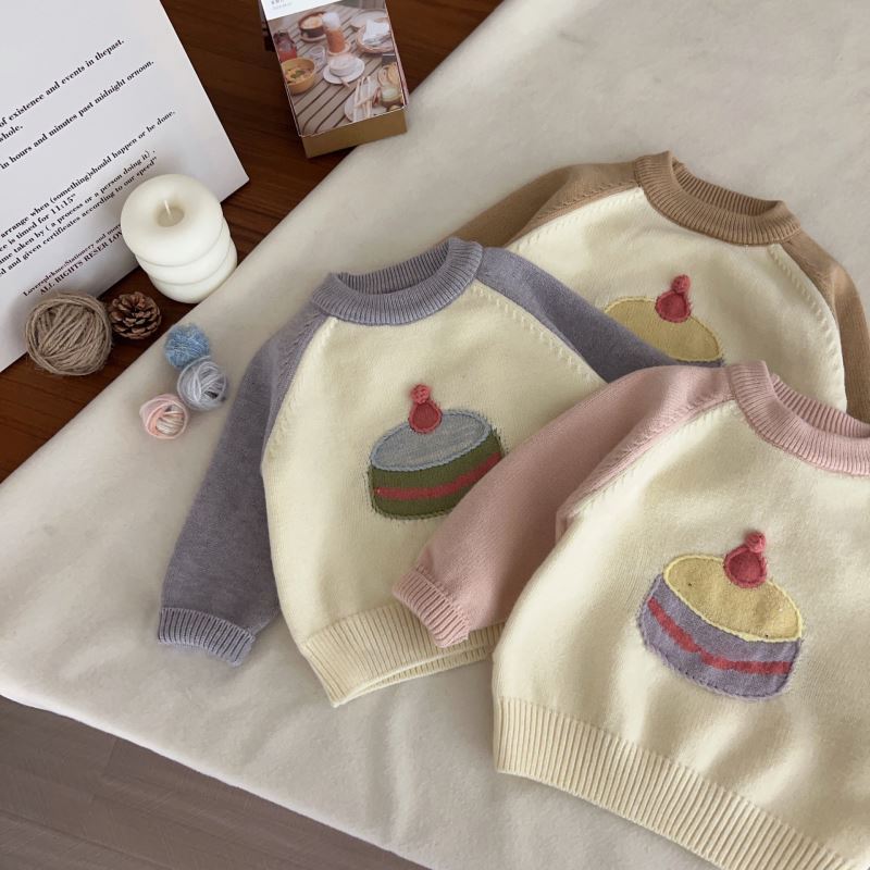 「2024」子供服★トップス★ニット★セーター★韓国風子供服★3色90cm〜130cm