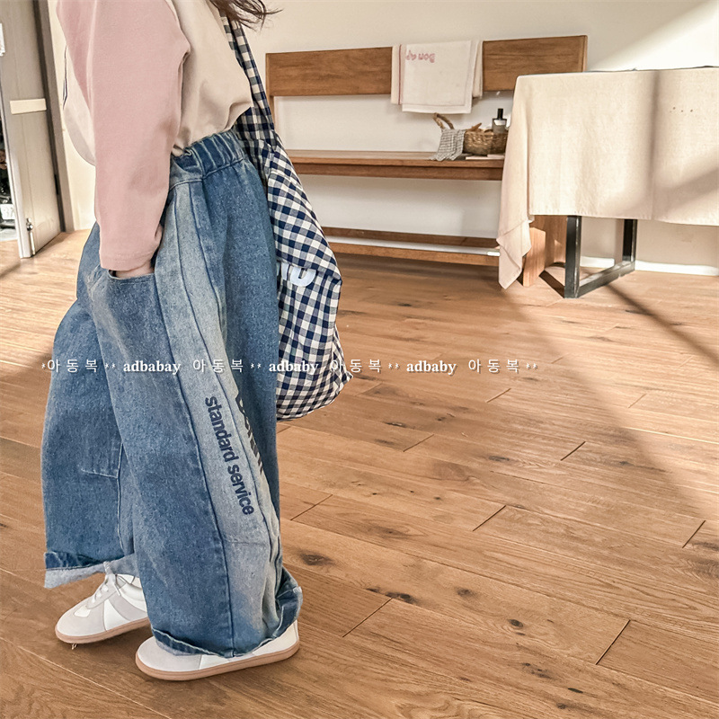 2024★春秋新作★韓国風子供服★ジーンズ★80cm〜130cm 2色