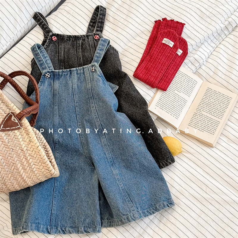 「2025」子供服★デニム★サロペット★韓国風子供服★2色80cm〜130cm