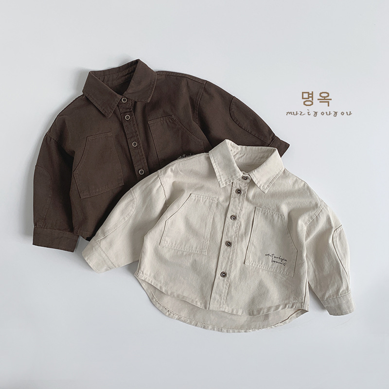 2025新入荷muji★子供服　シャツ　トップス★80cm〜130cm 2色