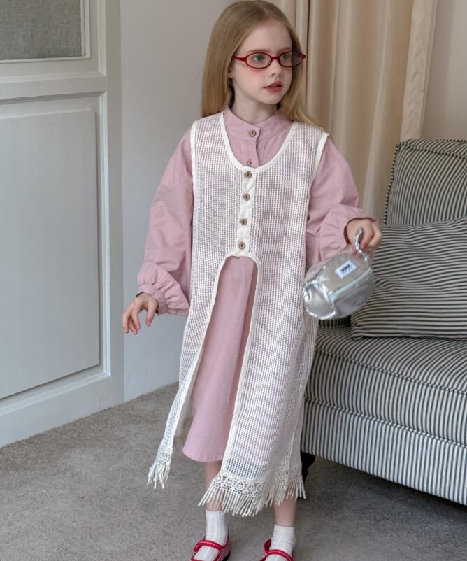 2025春新作MK★子供服　ブラウス+ワンピース　セット★90cm〜150cm