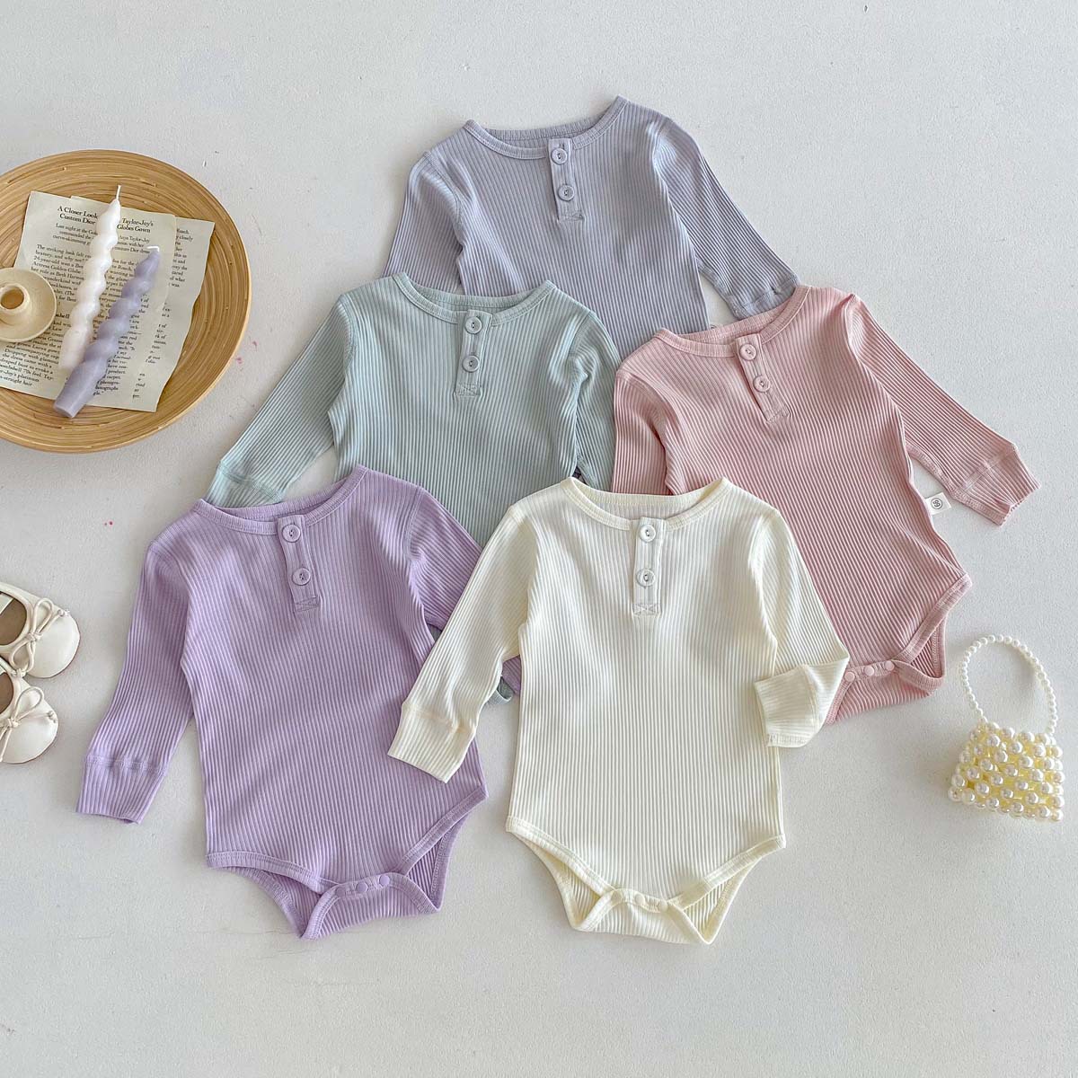 2025新入荷★ベビー服　ロンパース★66cm〜90cm 5色