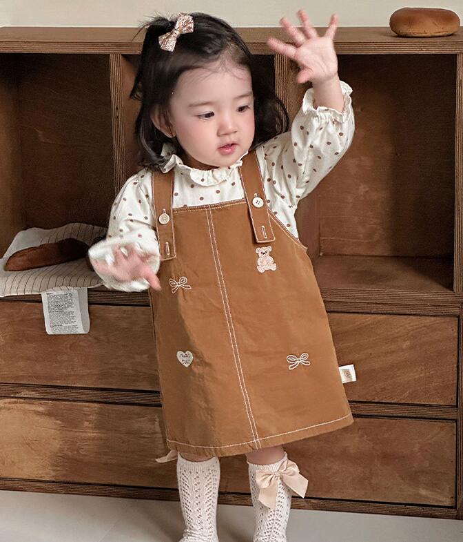 2025新品★子供服　トップス+サロペット　セットアップ★73CM〜100cm
