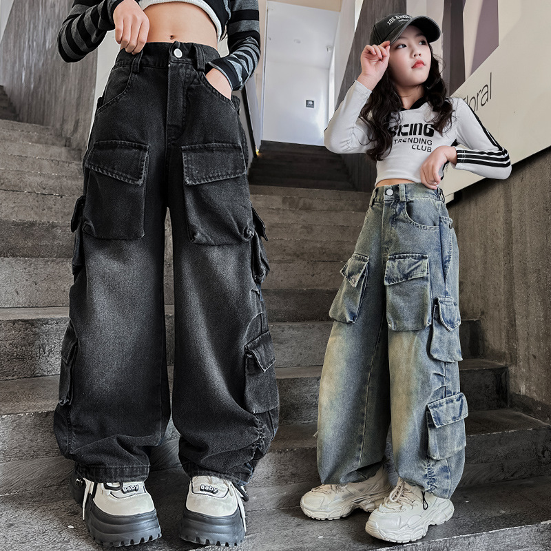 2025」子供服★ズボン★ボトムス★ジーンズ★韓国風子供服★2色120cm〜170cm