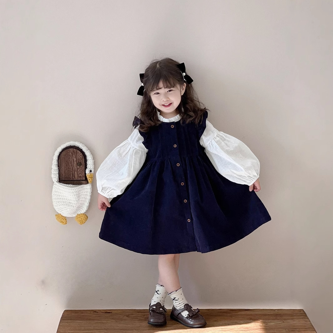 2025★春秋新作★韓国風子供服★トップス★ワンピース★90cm〜140cm 2色