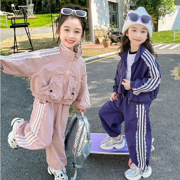 2025★春秋新作★韓国風ベビー服★コート+ズボン★90cm〜140cm 2色