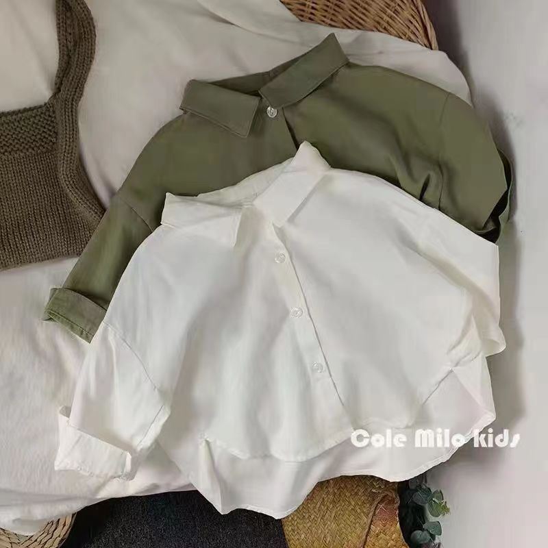 「2025」子供服★トップス★ワイシャツ★韓国風子供服★2色80cm〜130cm