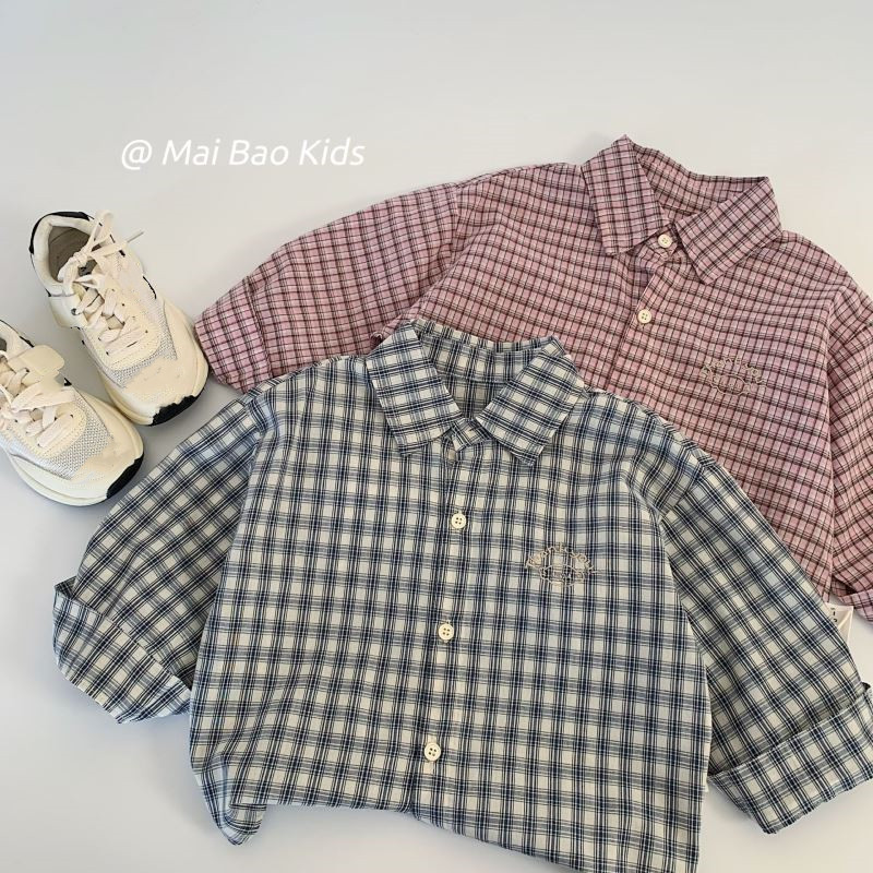 「2025」子供服★トップス★長袖★ワイシャツ★韓国風子供服★2色90cm〜140cm