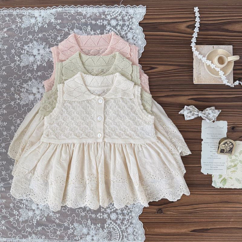 2025夏新作Cu★子供服　ニットトップス★73CM〜110cm 3色
