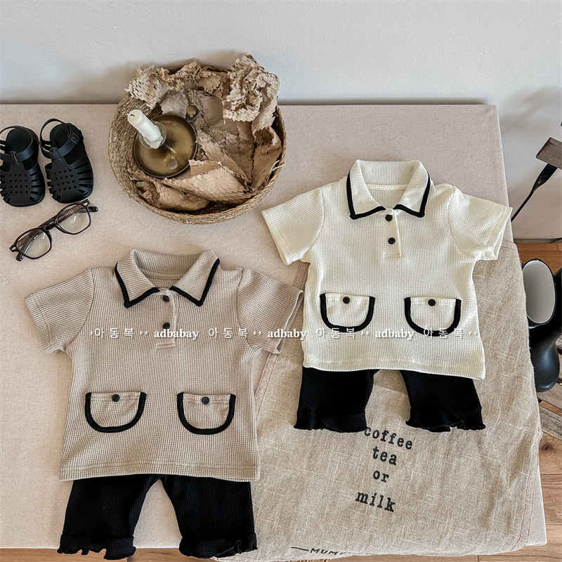 「2025」子供服★トップス+ズボン★セットアップ★★韓国風子供服★2色80cm〜130cm