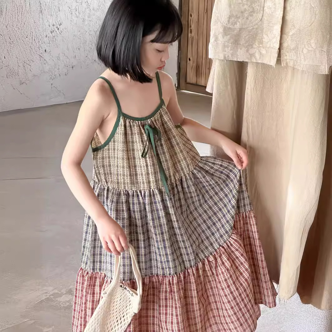 「2025」子供服★ワンピース★袖なし★韓国風子供服★90cm〜150cm