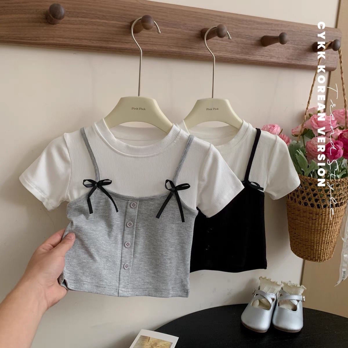 「2025」子供服★トップス★Tシャツ★韓国風子供服★2色90cm〜140cm