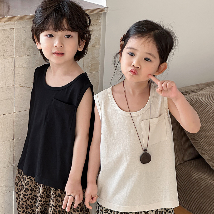 「2025」子供服★トップス★ベスト★韓国風子供服★2色80cm〜140cm
