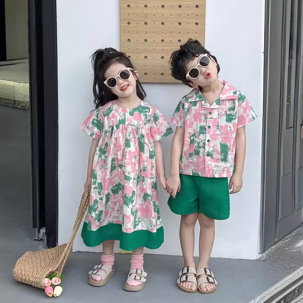 2025新品★子供服　ワンピース&上下セット★90cm〜140cm 2色