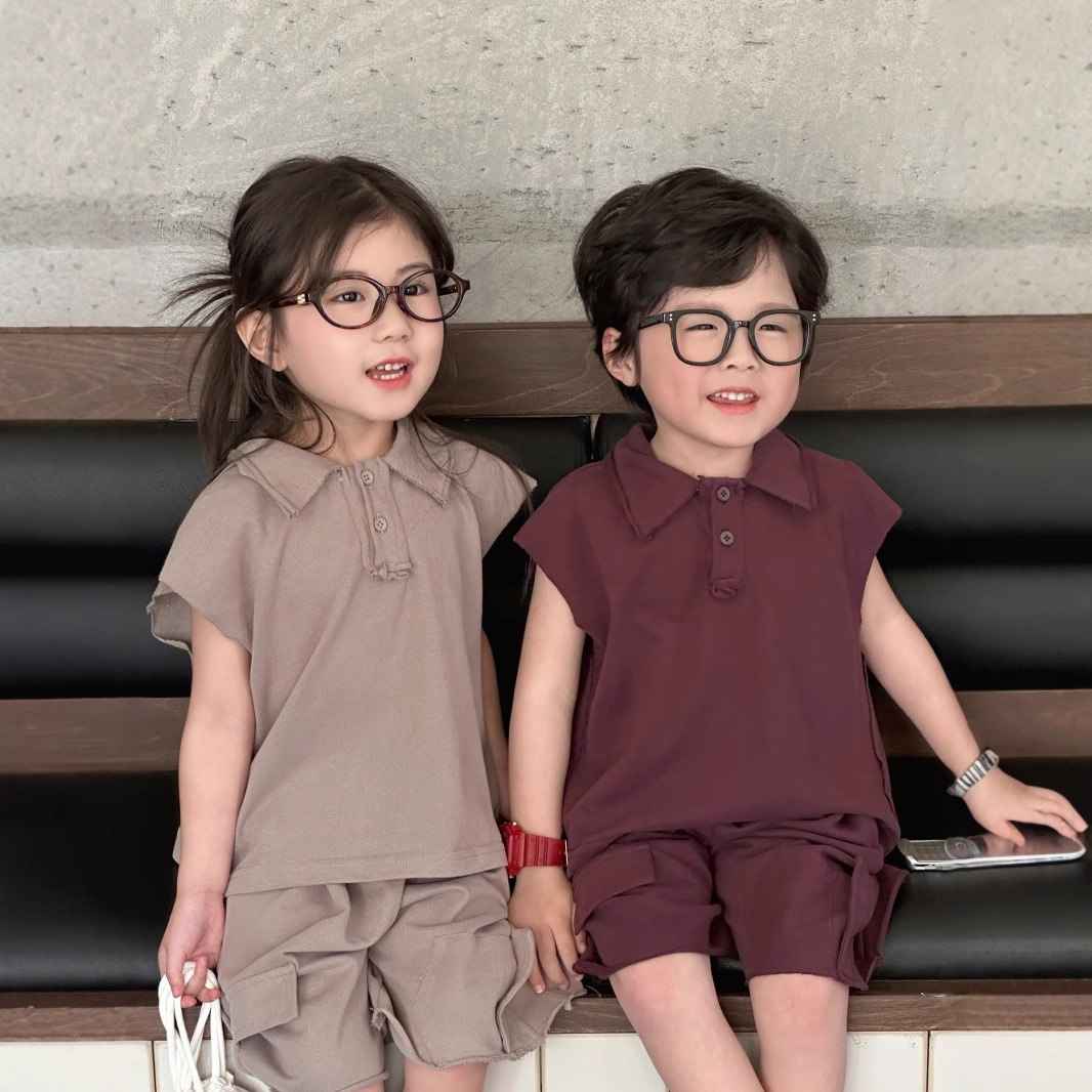 「2025」子供服★トップス+ズボン★セットアップ★韓国風子供服★2色90cm〜140cm