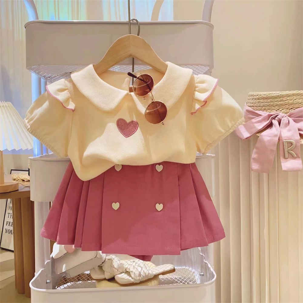 「2025」子供服★トップス+スカート★セットアップ★韓国風子供服★7#〜17#