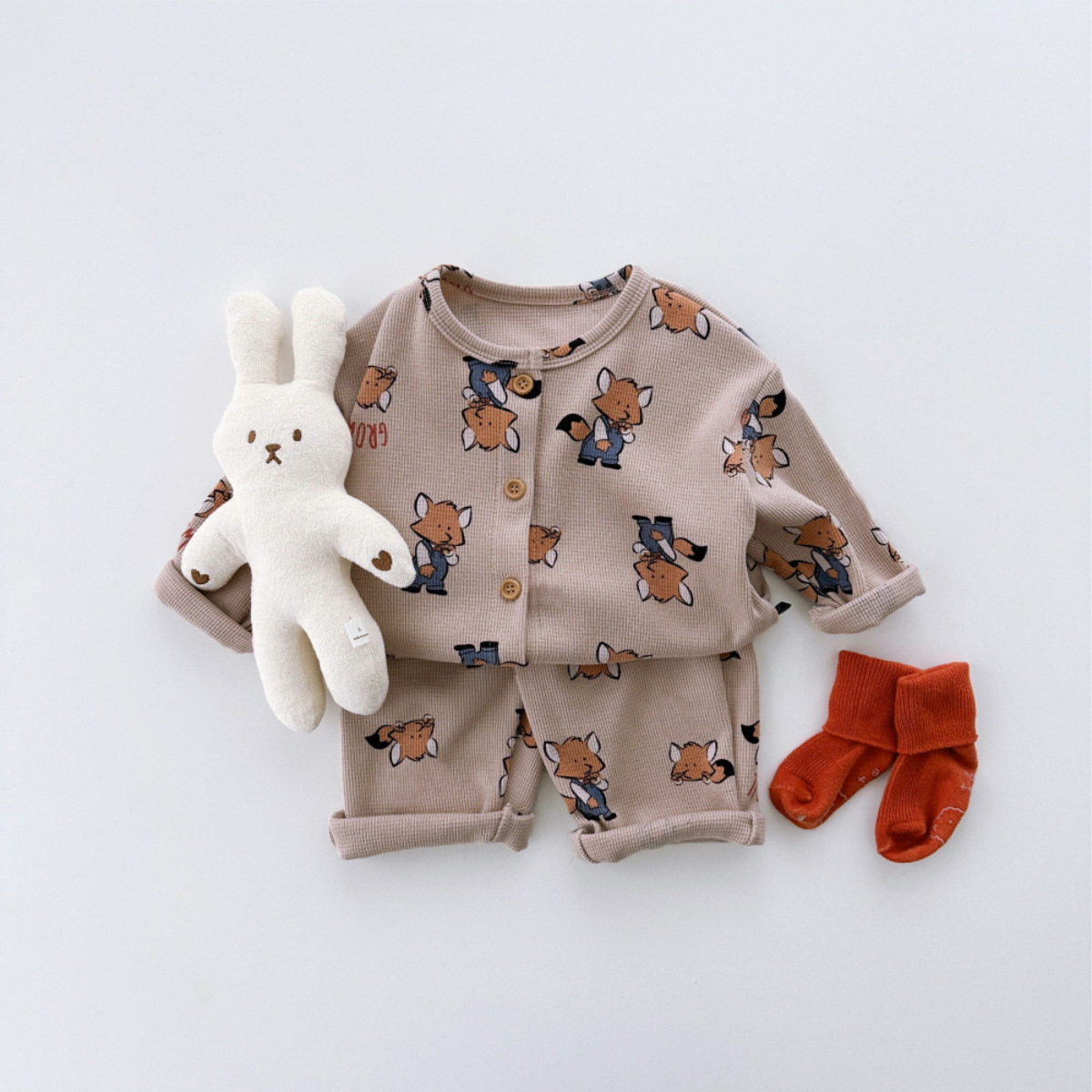 2025秋新品★子供服　セットアップ★73CM〜100cm 2色