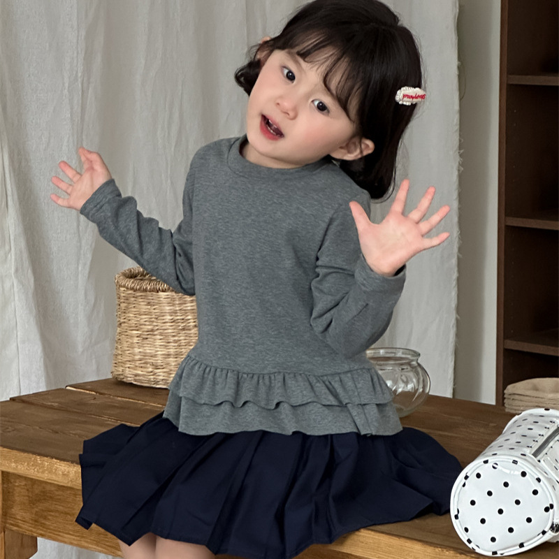 2025秋新作XF★子供服　トップス★80cm〜130cm 2色