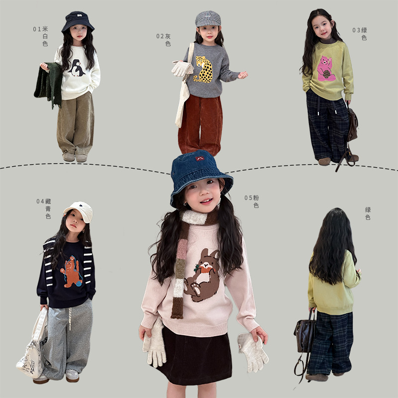 2025秋新品A★子供服　セーター★90cm〜160cm 5色