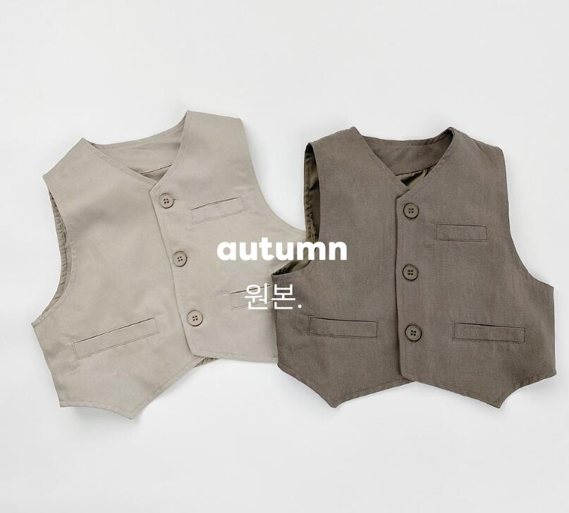 2025新品★子供服 　ベストコート★80cm〜130cm 2色