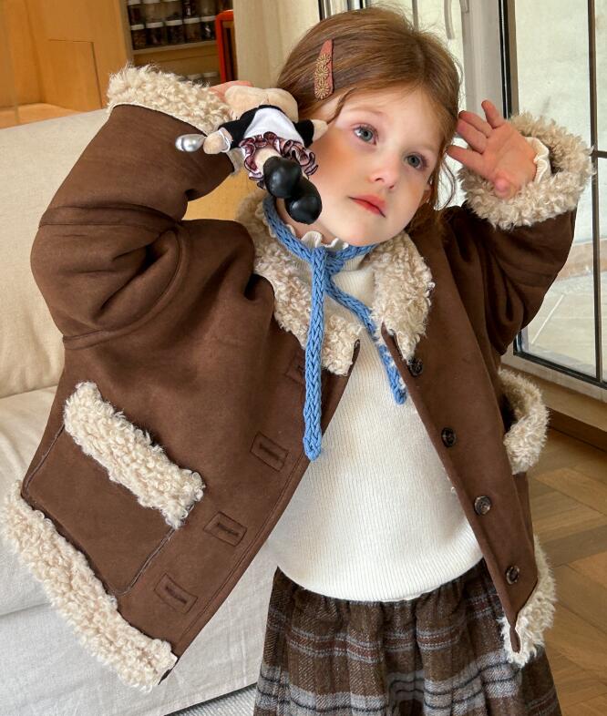 2025秋冬新品TT★子供服 　両面着用コート★90cm〜150cm