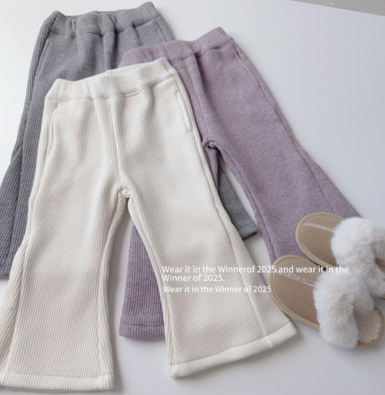 2025冬新品TT★子供服　ズボン　裏起毛★90cm〜150cm 3色