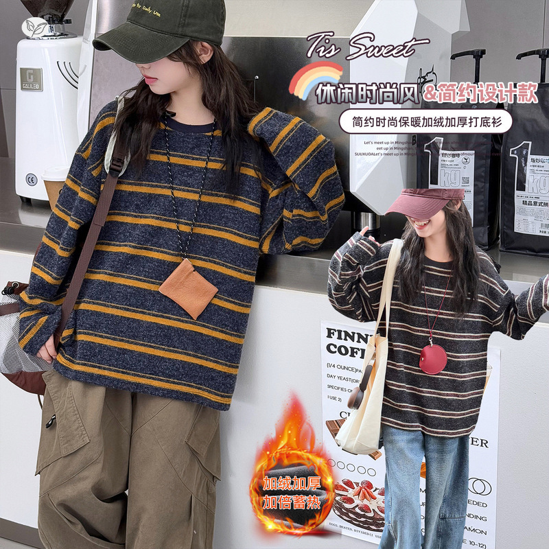 2025秋冬新作★子供服　トップス★130cm〜170cm 2色