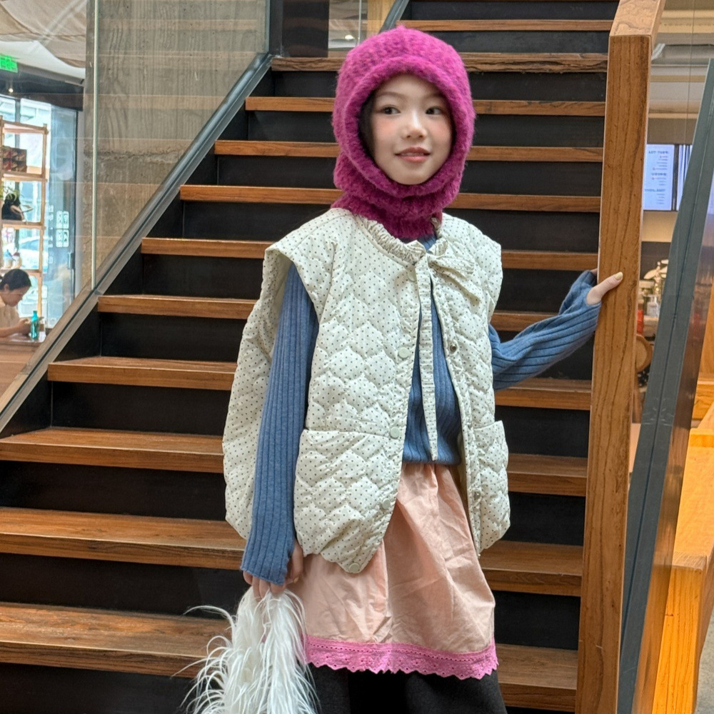 2025秋冬新品★子供服 　ベストコート★100cm〜160cm 2色