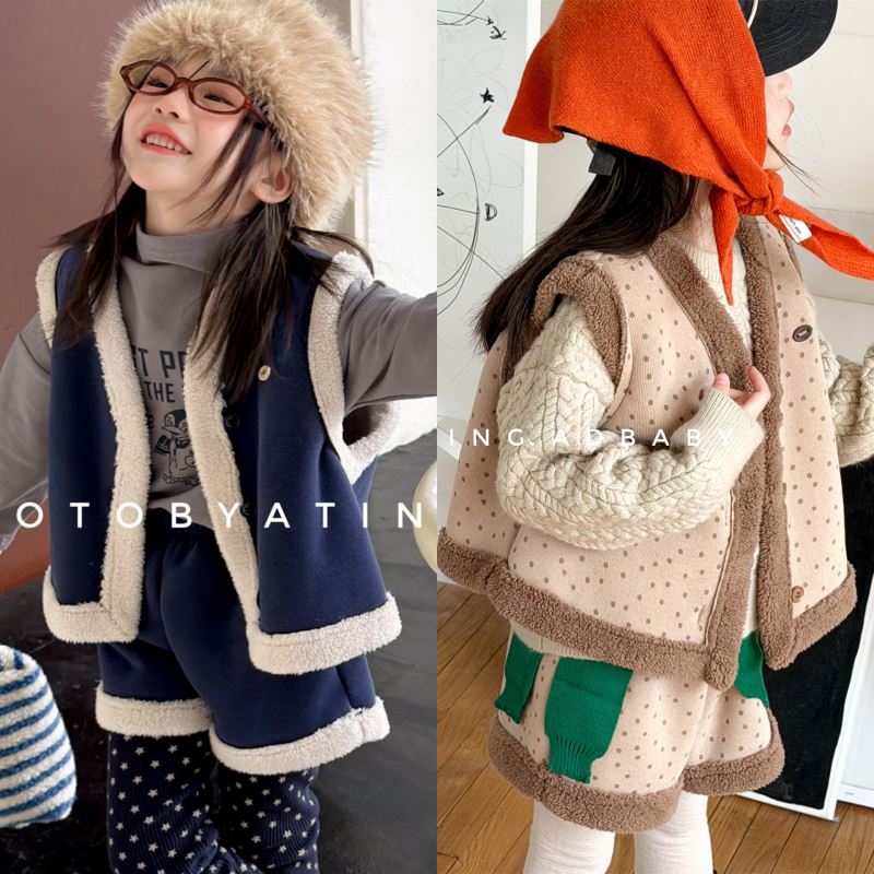 2025冬新品SJ★子供服　セットアップ★80cm〜130cm 2色