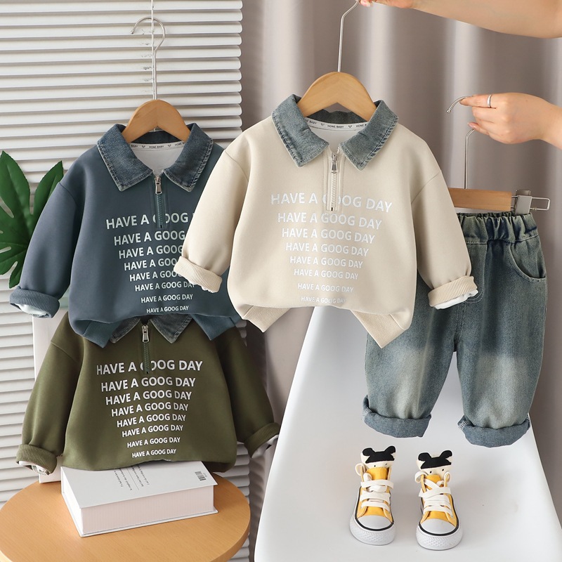 2025秋新品★子供服　セットアップ★80cm〜120cm 3色