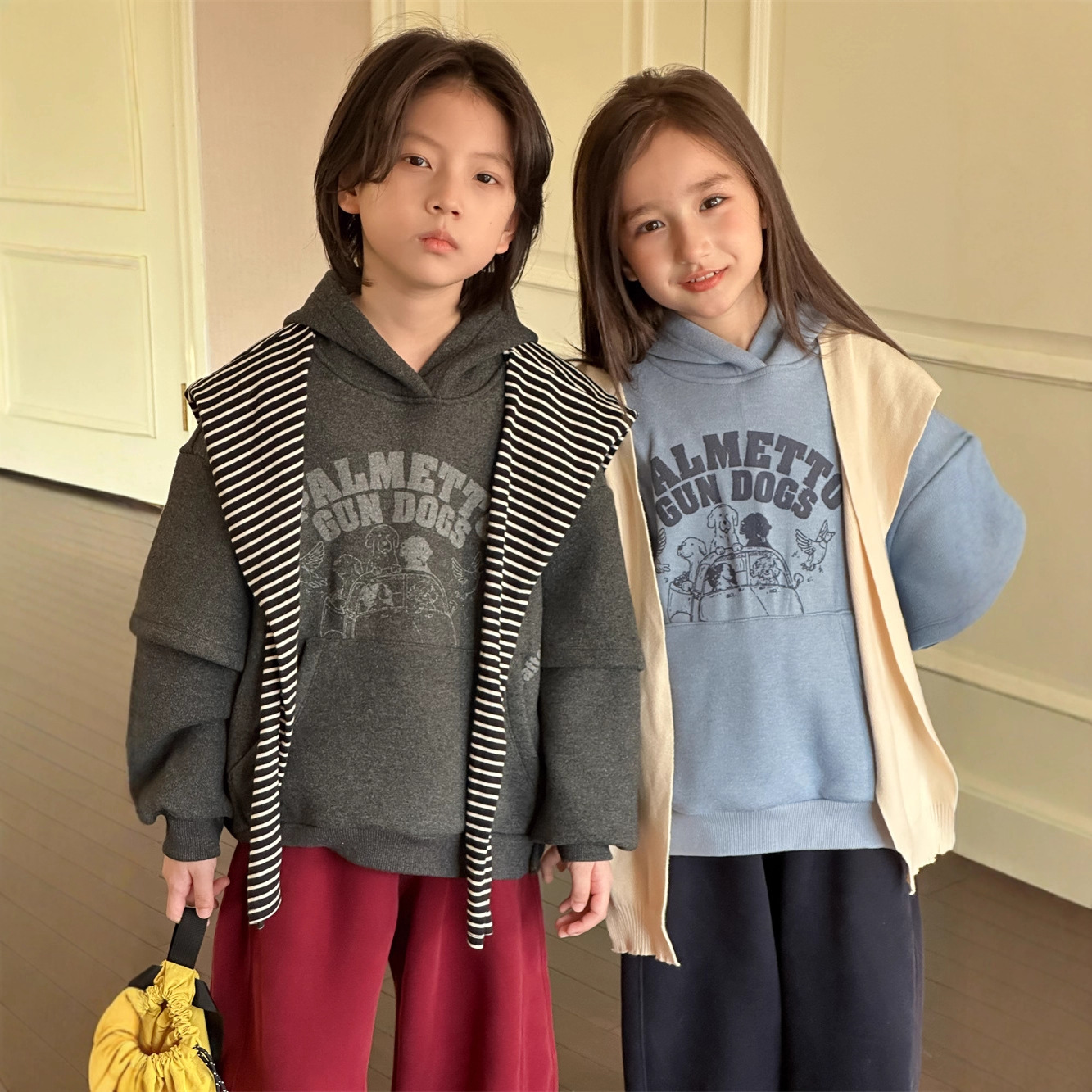 2025冬新品MXW★子供服　パーカー　トップス★90cm〜150cm 2色