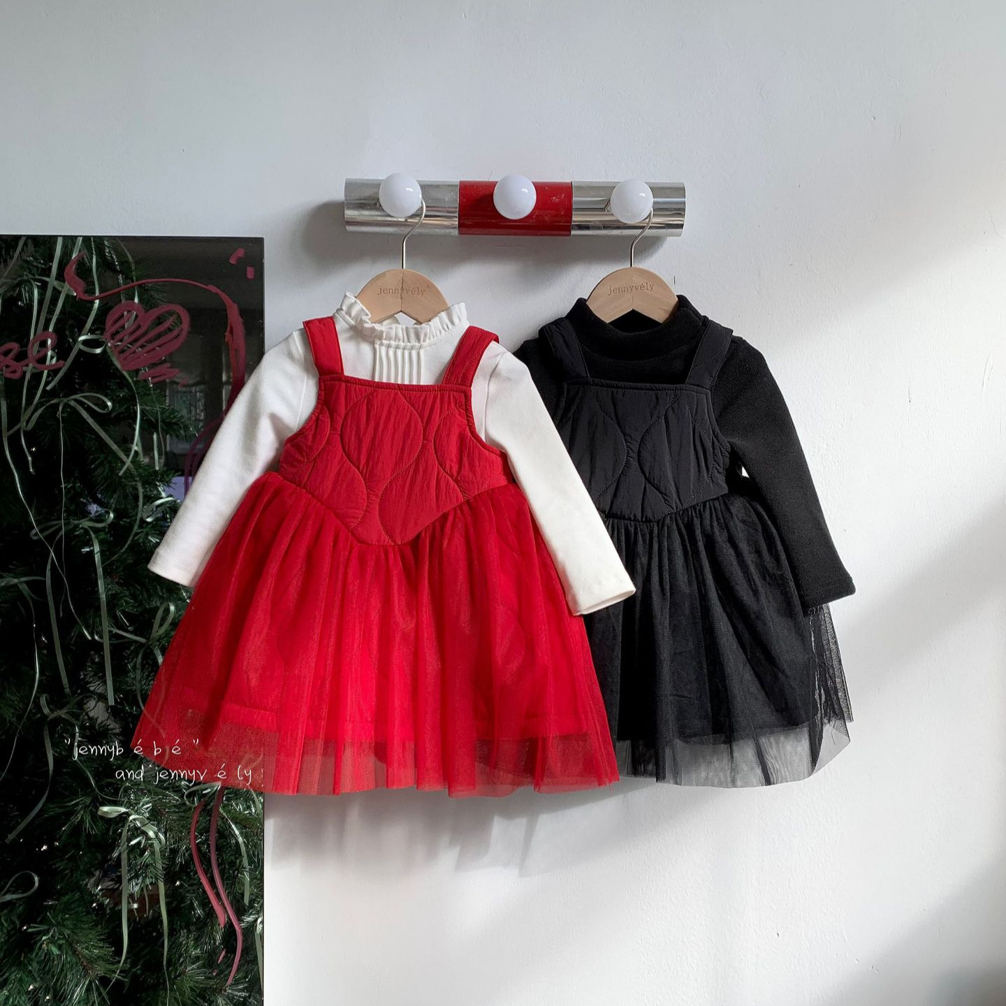 2025冬新品jen★子供服　ワンピース★73CM〜110cm 2色