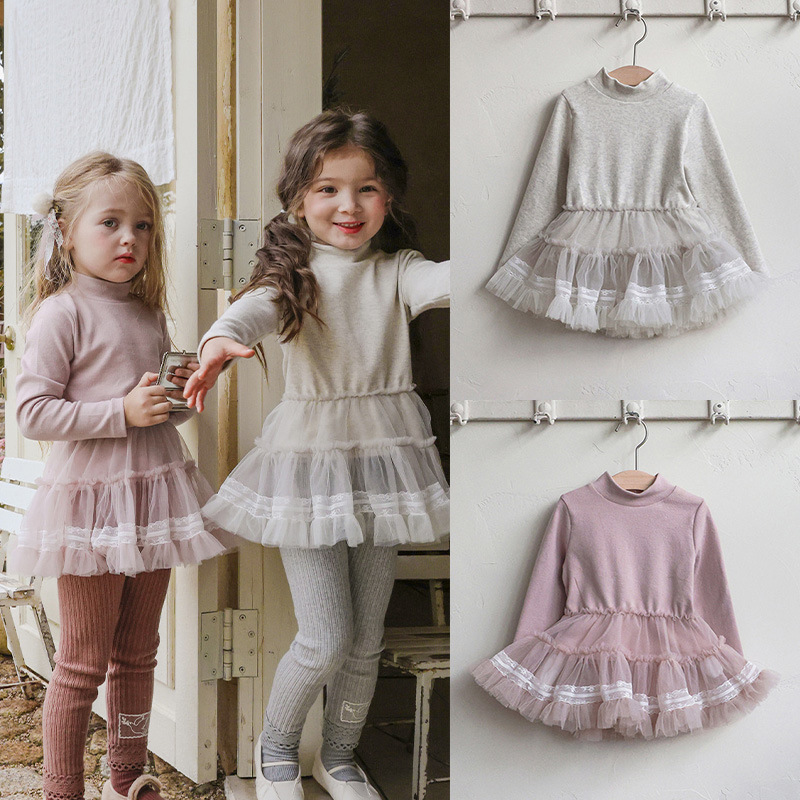 2025新品★子供服　ワンピース　裏起毛★90cm〜150cm 2色
