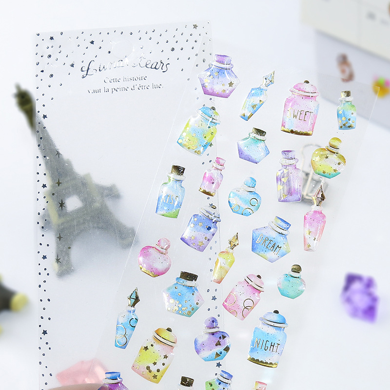 子供お褒めシール★立体エンボス★防水ステッカー ★DIY デコレーション用