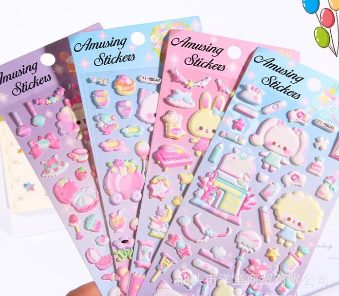 子供お褒めシール★立体エンボス★防水ステッカー ★DIY デコレーション用