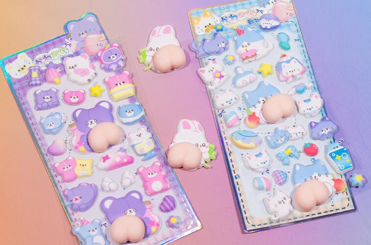 子供お褒めシール★立体エンボス★防水ステッカー ★DIY デコレーション用