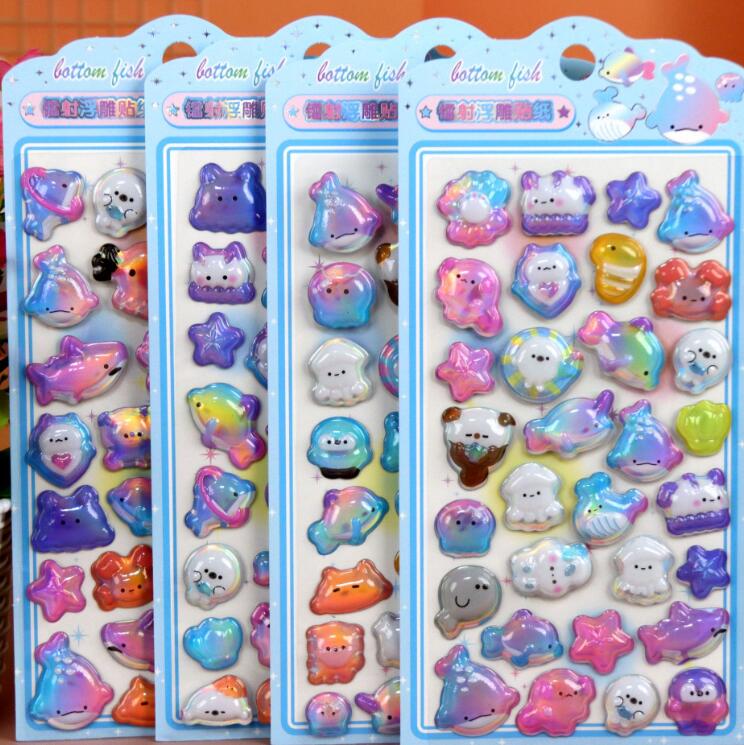 2026★DIY手作り ステッカー★粘着シール★3D★手帳素材