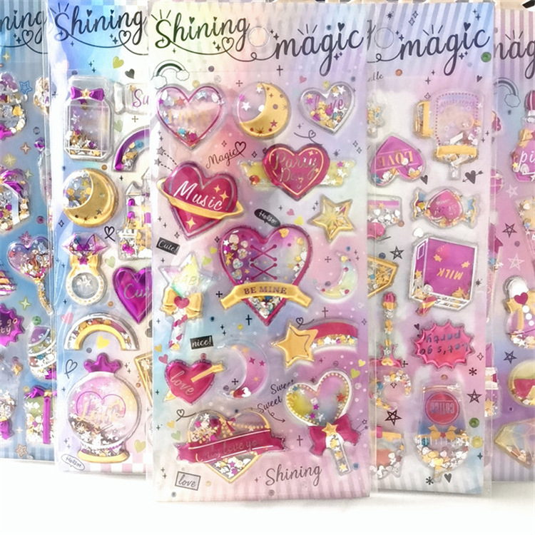 2026★DIY手作り ステッカー★粘着シール★3D★手帳素材