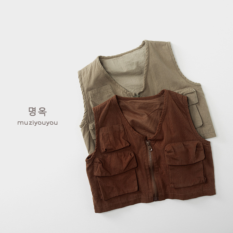 2026新品muji★子供服 　ベストコート★80cm〜130cm 2色