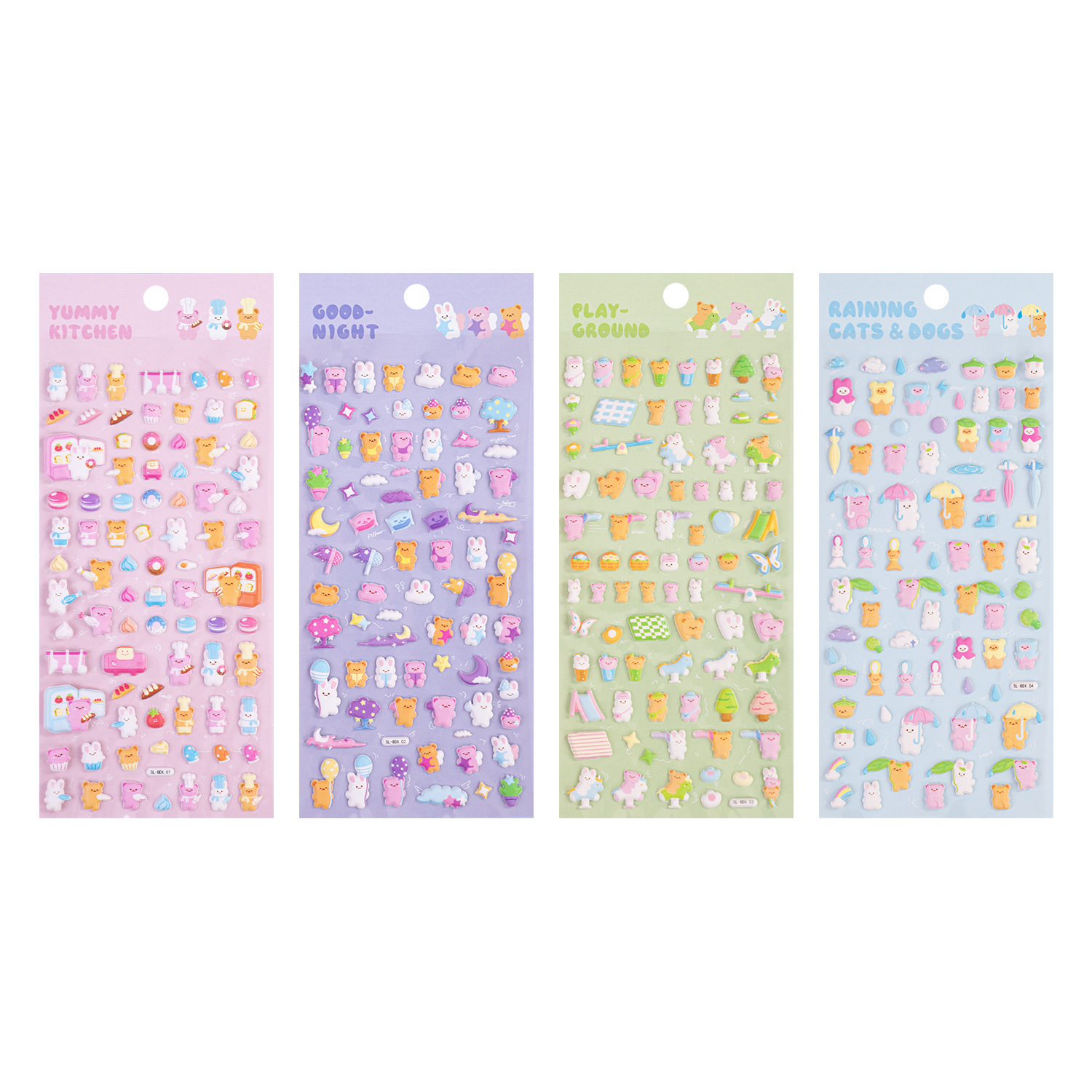 DIY手作り ステッカー★粘着シール★3D★手帳素材