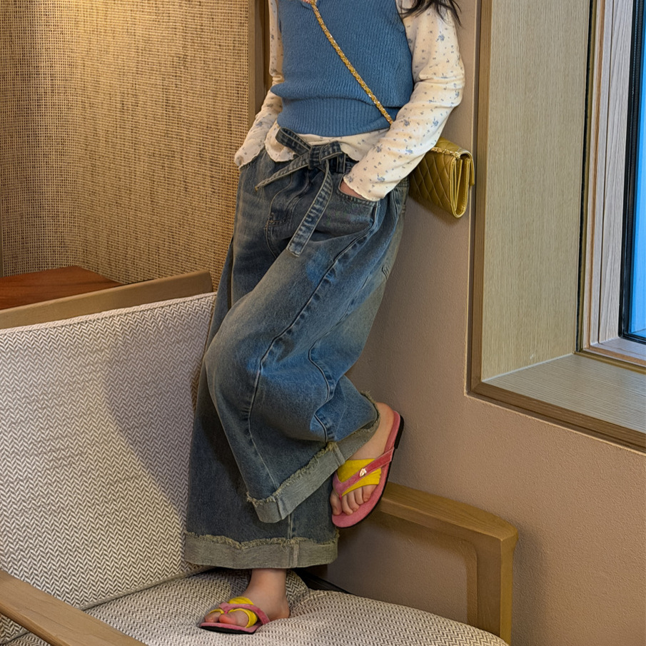 2026新入荷H★子供服　デニムズボン★100cm〜160cm
