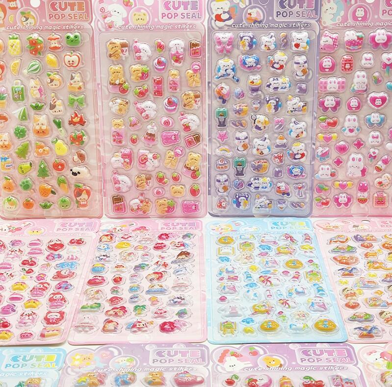 子供お褒めシール★立体★防水ステッカー ★DIY デコレーション用